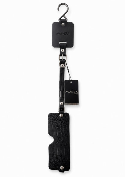 Croc-Embossed Blindfold