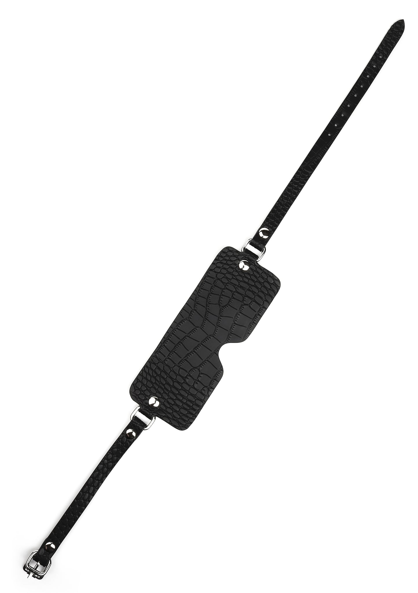 Croc-Embossed Blindfold
