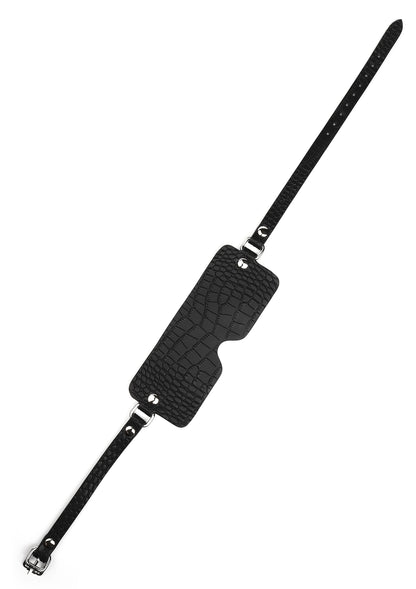 Croc-Embossed Blindfold