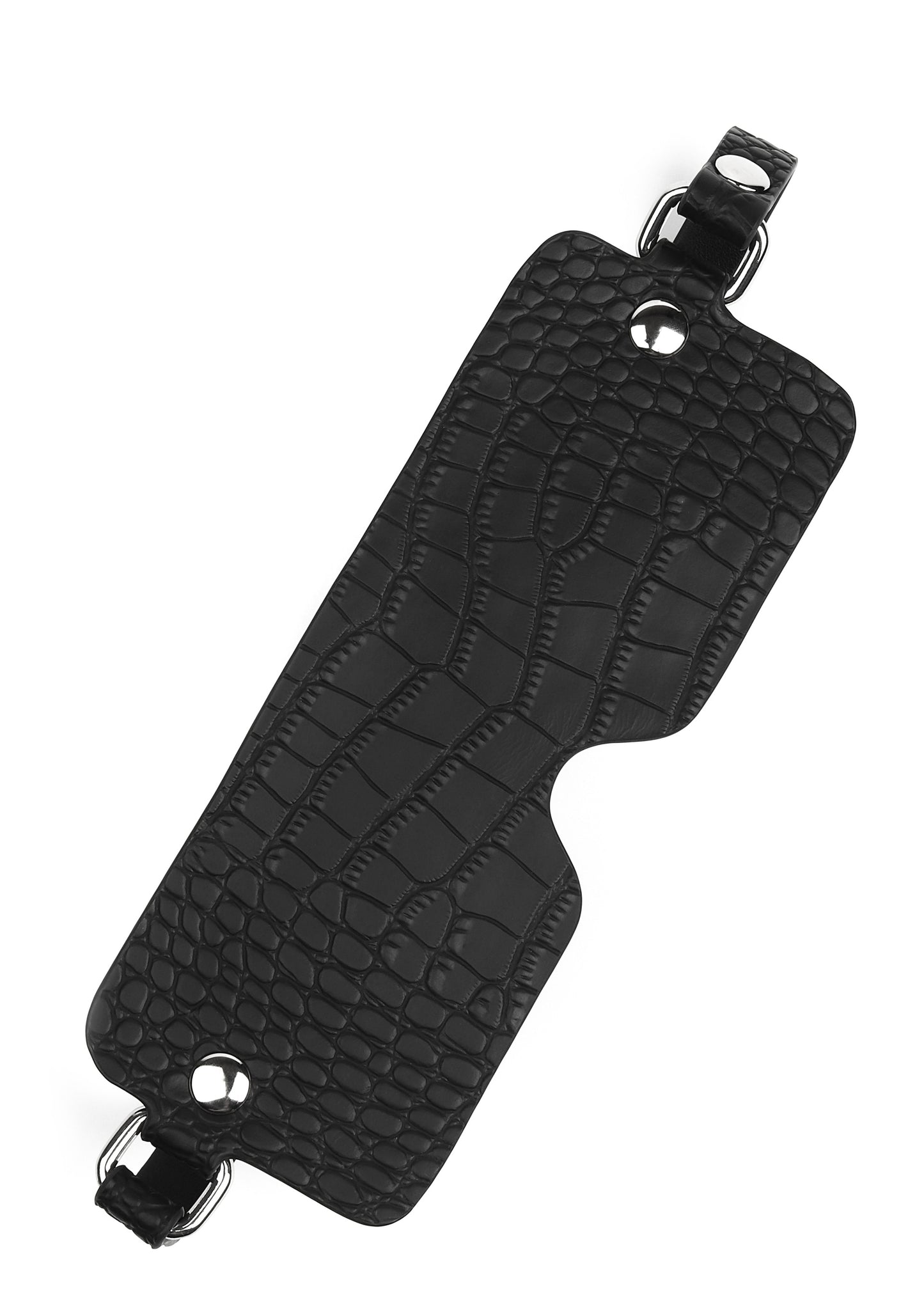 Croc-Embossed Blindfold