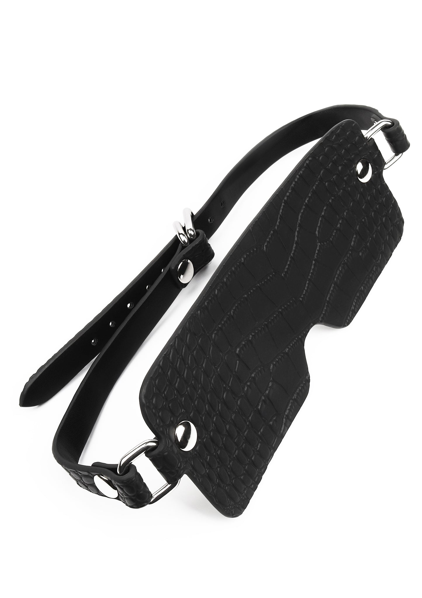 Croc-Embossed Blindfold