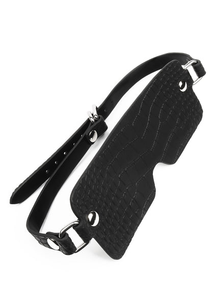 Croc-Embossed Blindfold