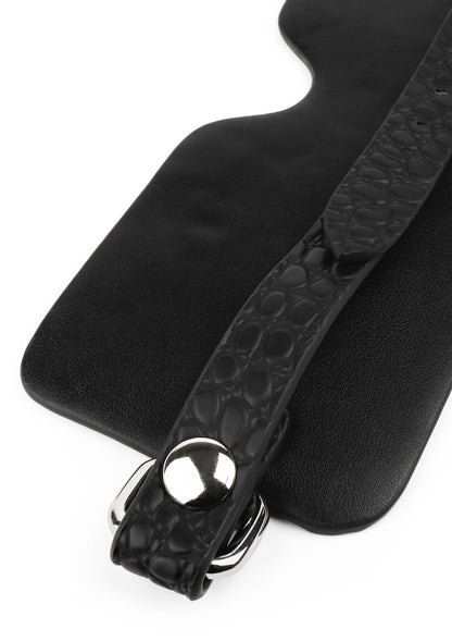 Croc-Embossed Blindfold
