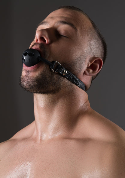 Croc-Embossed Ball Gag
