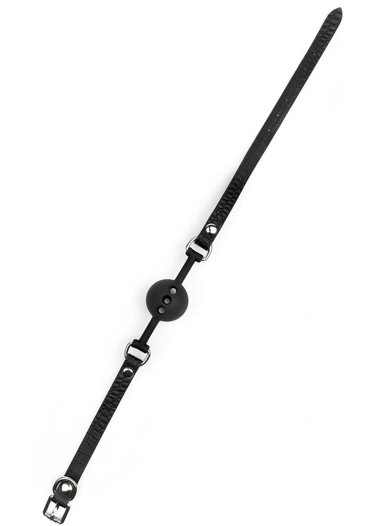 Croc-Embossed Ball Gag