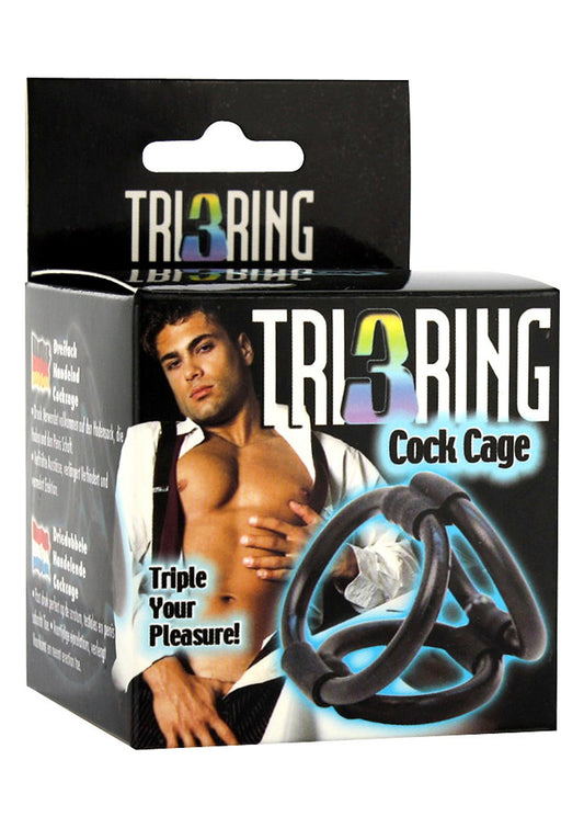 25064 seven creations tri ring cock cage