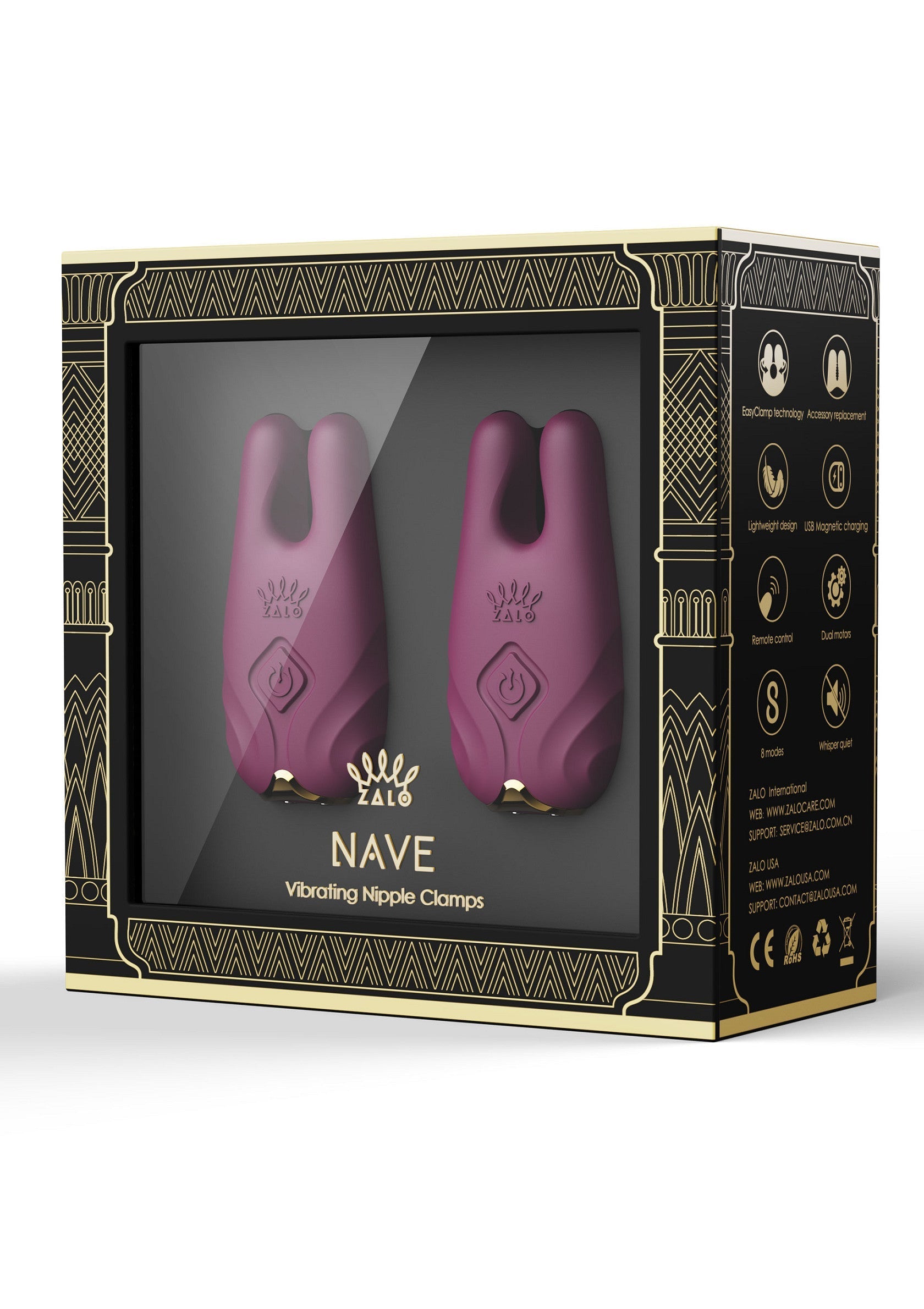 25510 zalo nave vibrating nipple clamps