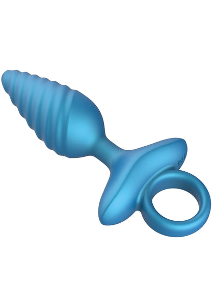 Ribbed Anal Plug Vibrating + Remote