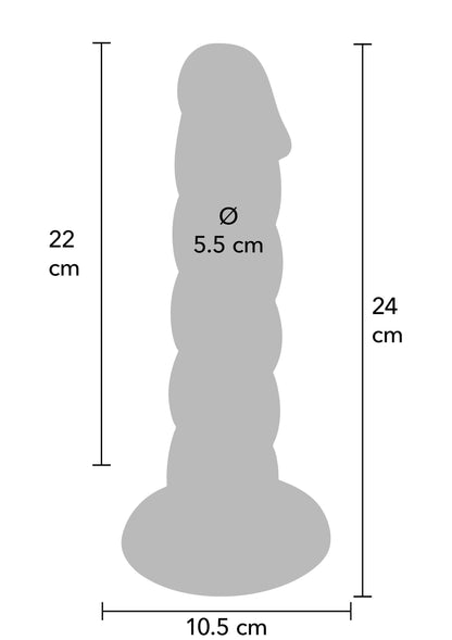 Spiral Tease Dong Silicone XL