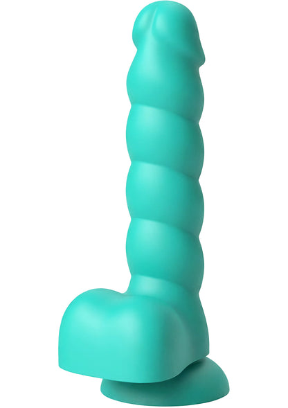 Spiral Tease Vibrating Dildo Silicone S