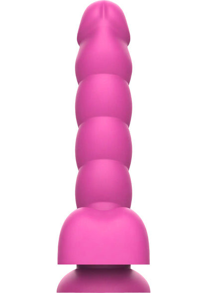 Spiral Tease Vibrating Dildo Silicone M