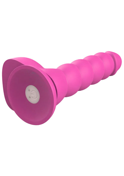 Spiral Tease Vibrating Dildo Silicone M