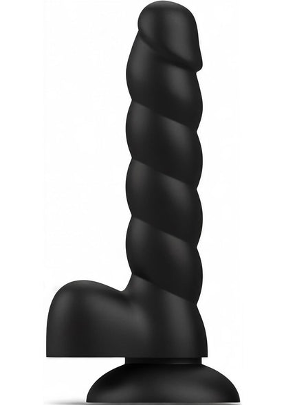 Spiral Tease Vibrating Dildo Silicone XL