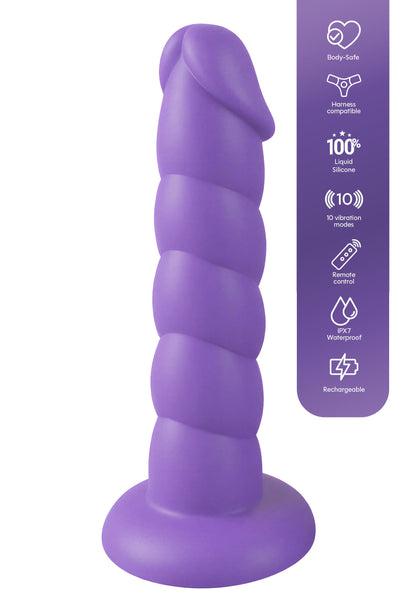 Spiral Tease Vibrating Dong Silicone L