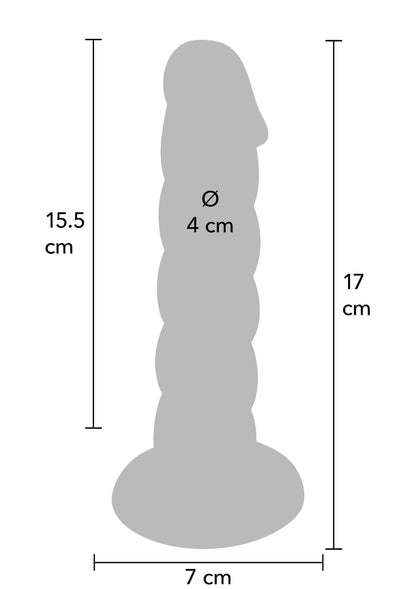 Spiral Tease Vibrating Dong Silicone L