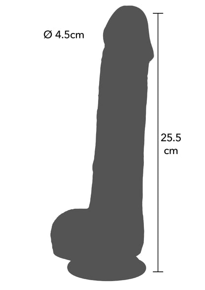 Sliding Skin Vibrating Dildo Silicone XL