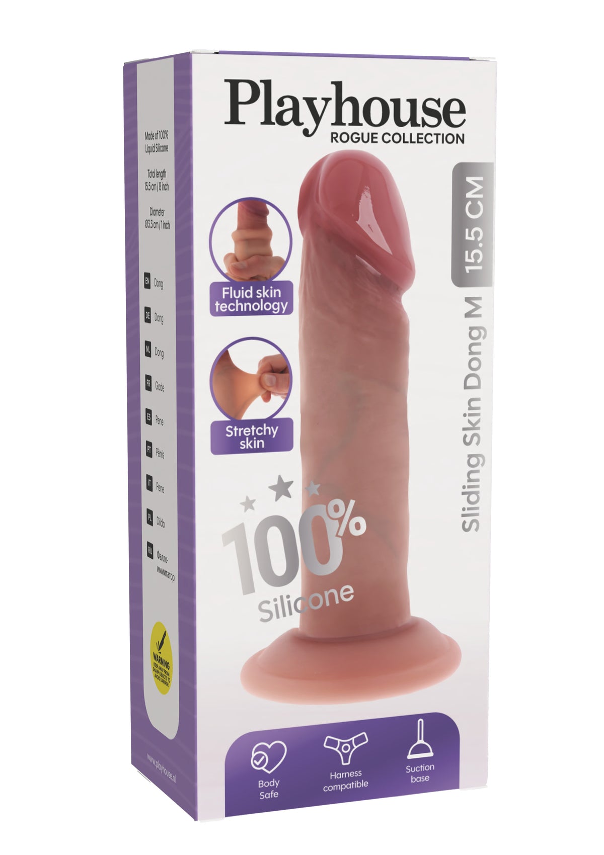 Sliding Skin Dong Silicone M