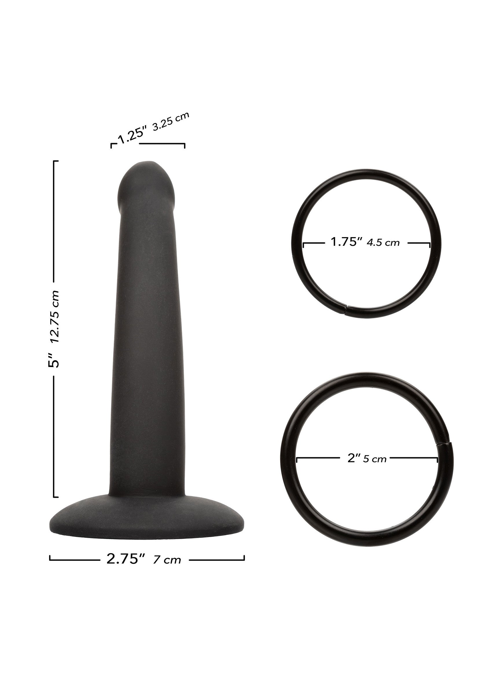 27616 calexotics onyxxx thigh strap silicone probe