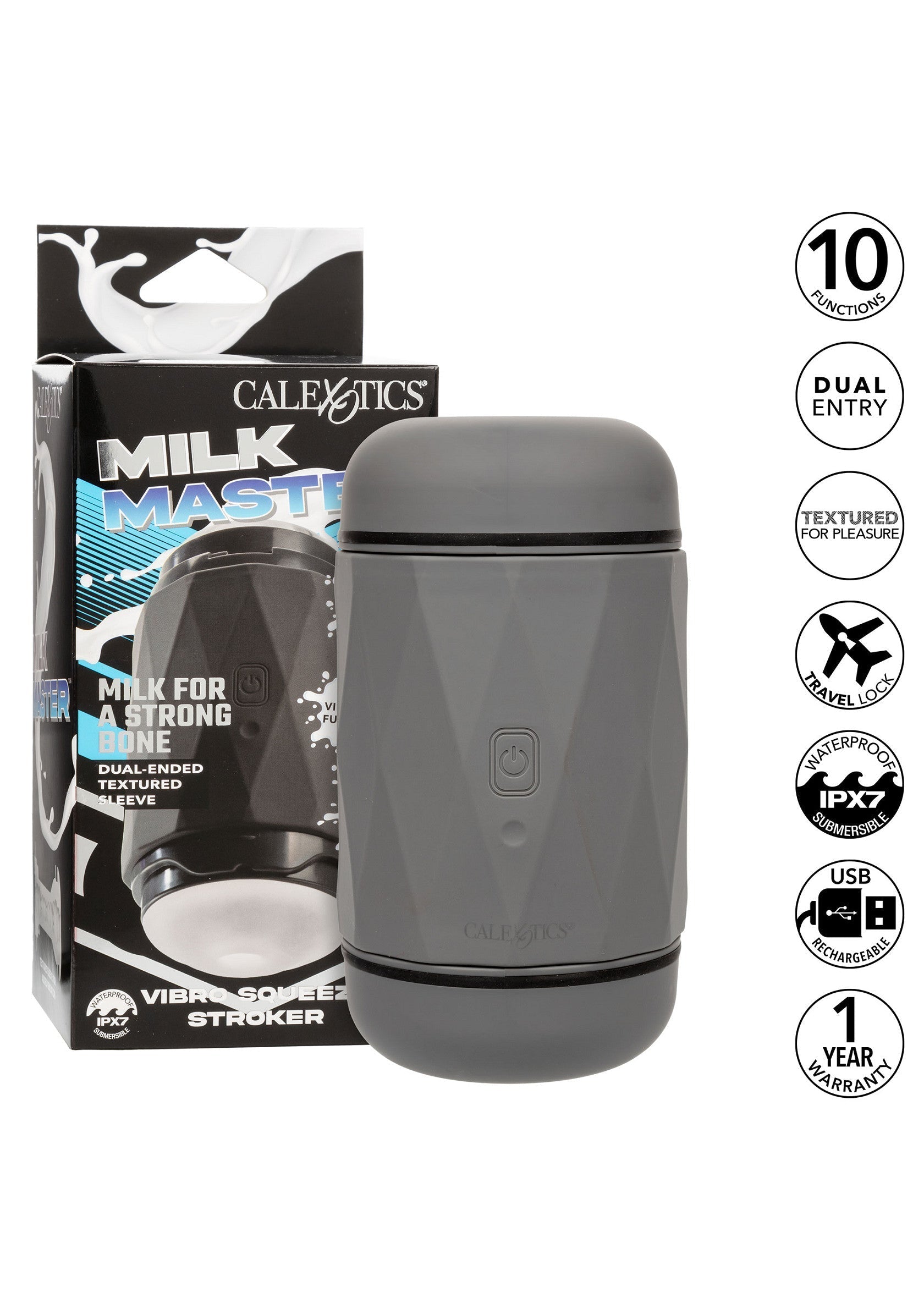 27676 calexotics milk master vibro squeeze pussy