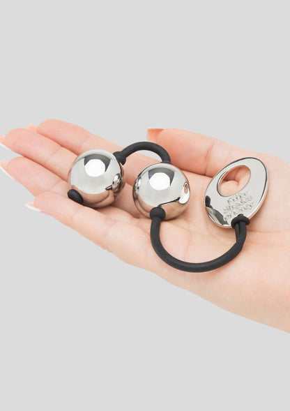 29034 fifty shades of grey silver pleasure balls 221g