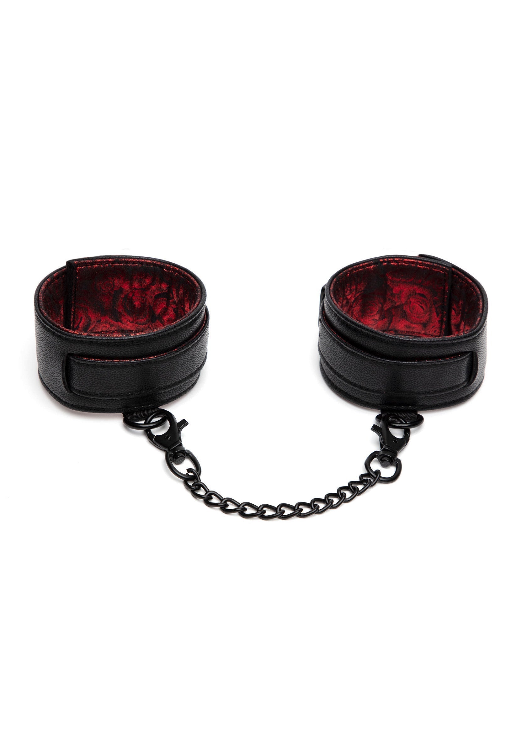 29053 fifty shades of grey reverse pu leather ankle cuffs