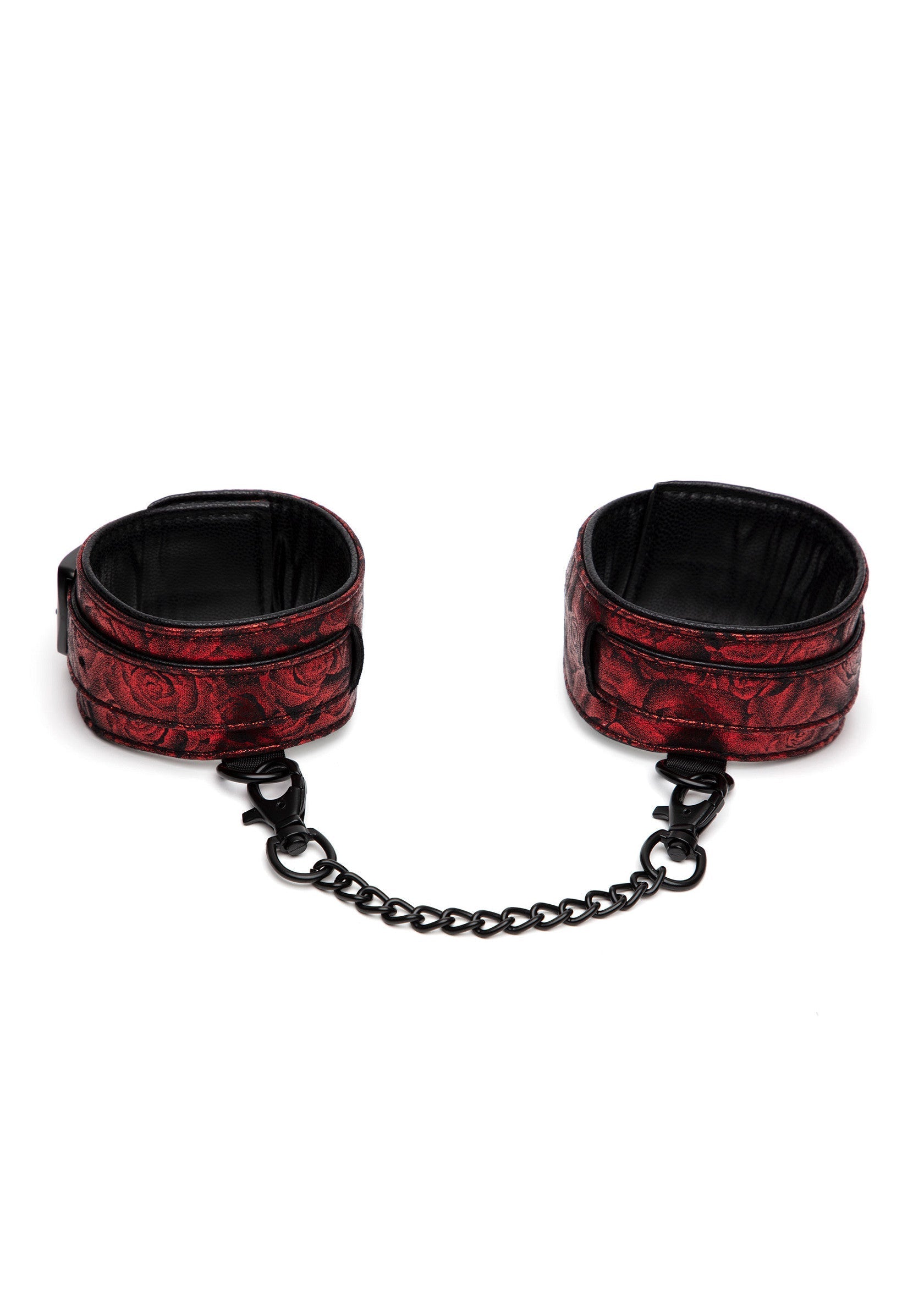 29053 fifty shades of grey reverse pu leather ankle cuffs