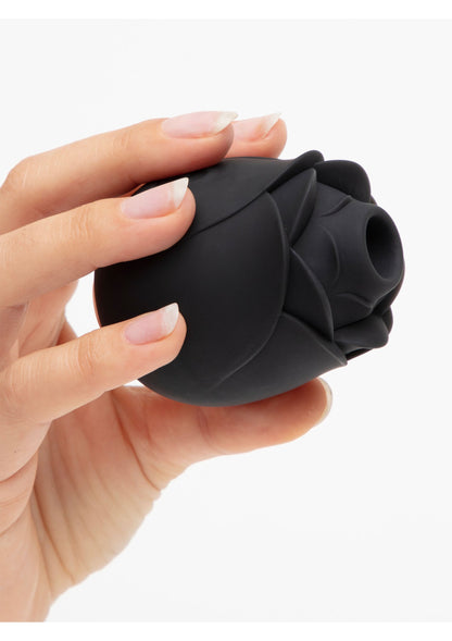 29073 fifty shades of grey black rose suction stimulator
