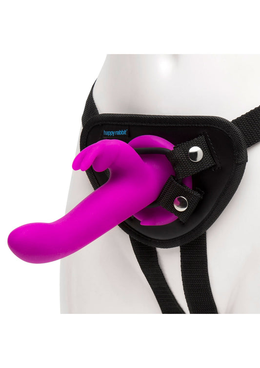 29160 happy rabbit vibrating strap on harness set