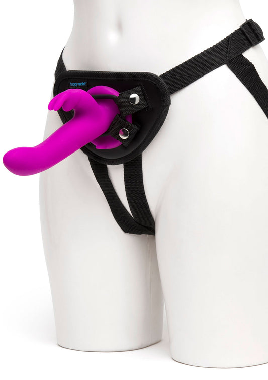 29160 happy rabbit vibrating strap on harness set