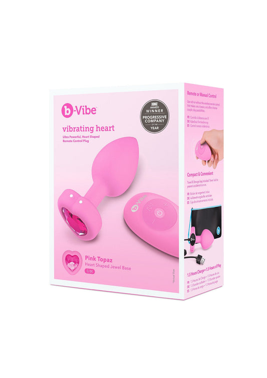 35454 b vibe vibr heart plug sm