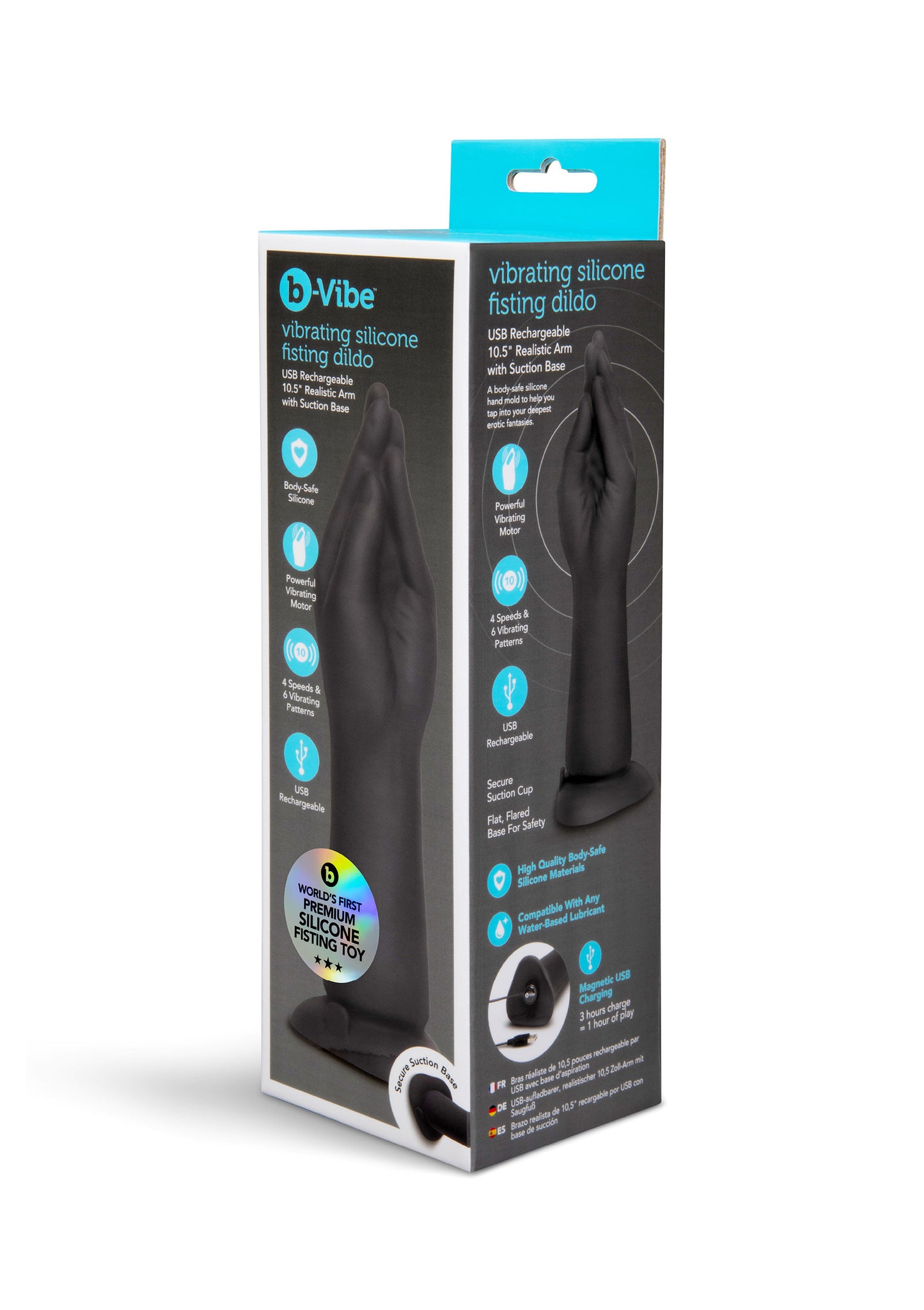 Vibrating Silicone Fisting Dildo