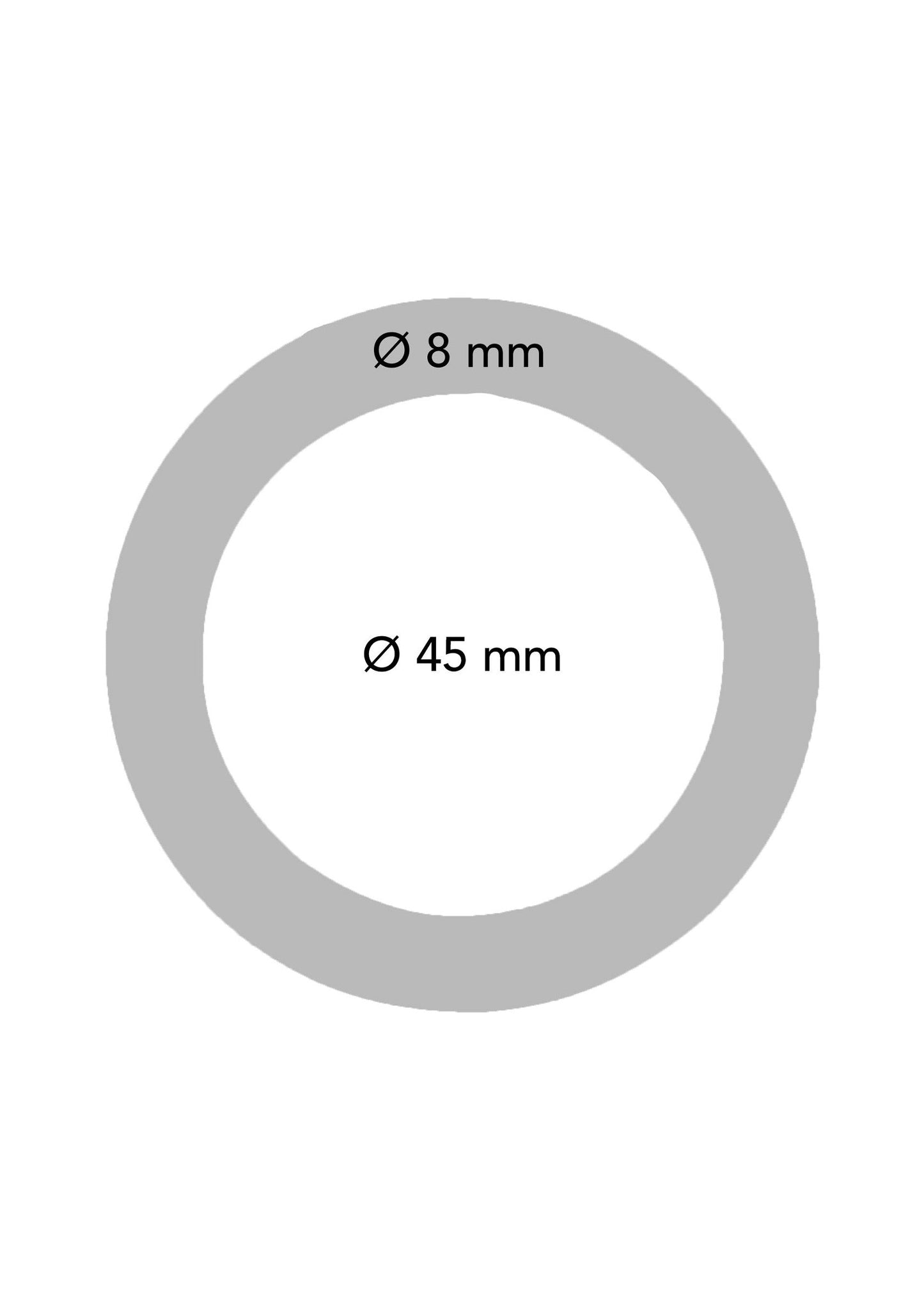 38001 steel power tools cockring rvs 8 mm 45 mm