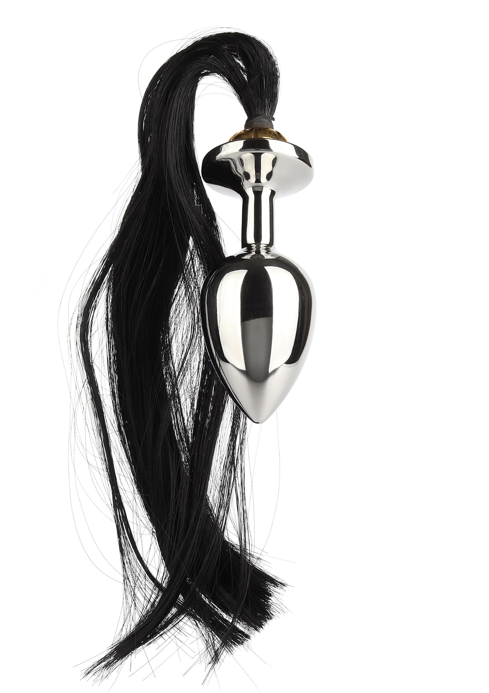 38145 mr steel black hair pony tail rosebud