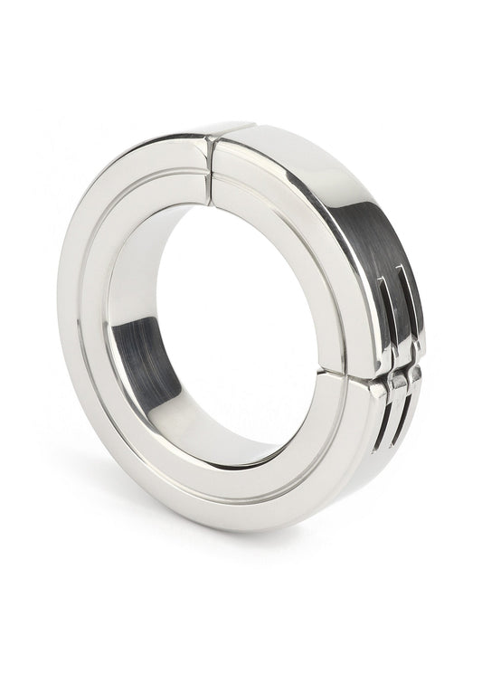 38192 mr steel hinged magnetic cockring 50mm
