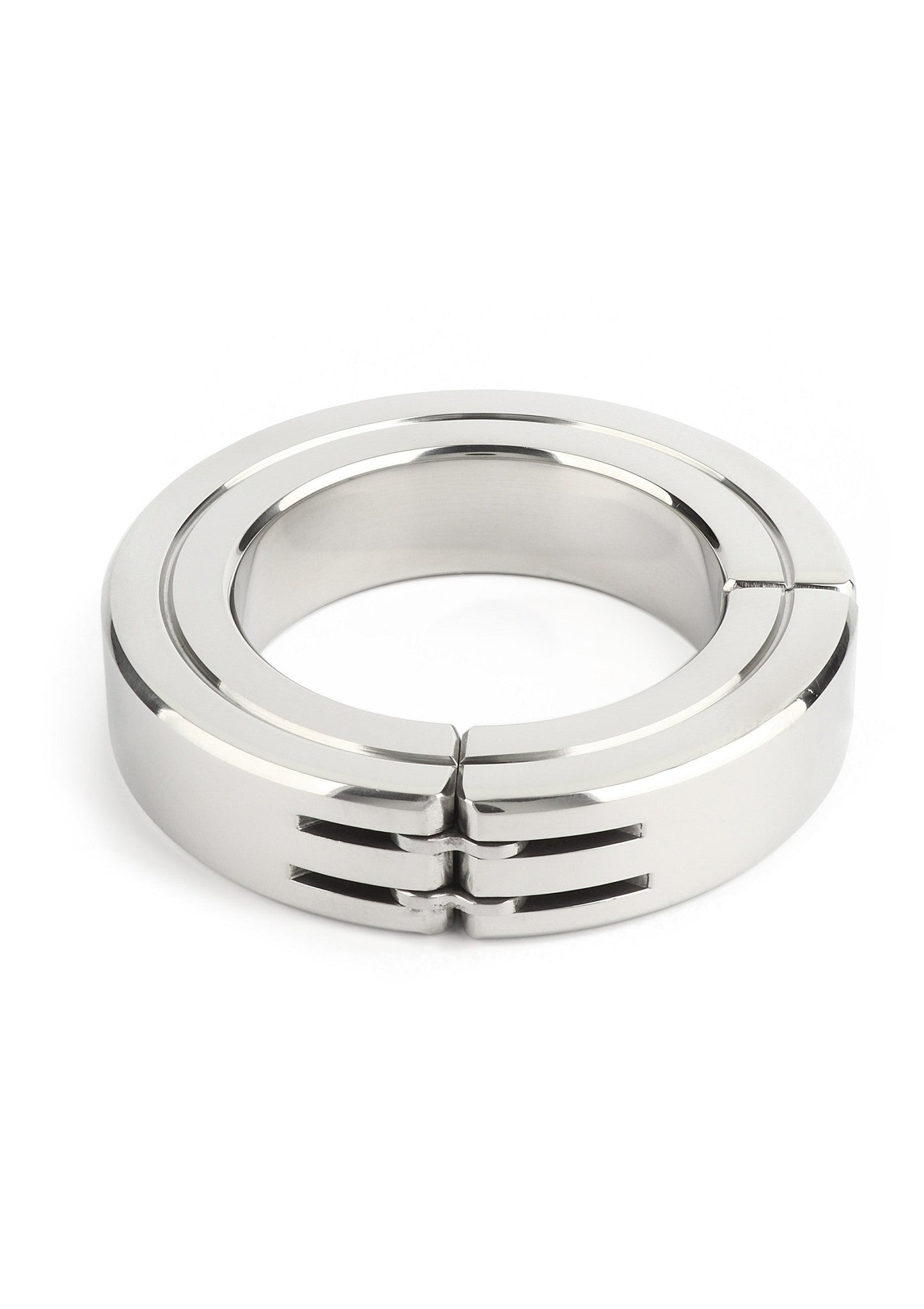 38192 mr steel hinged magnetic cockring 50mm