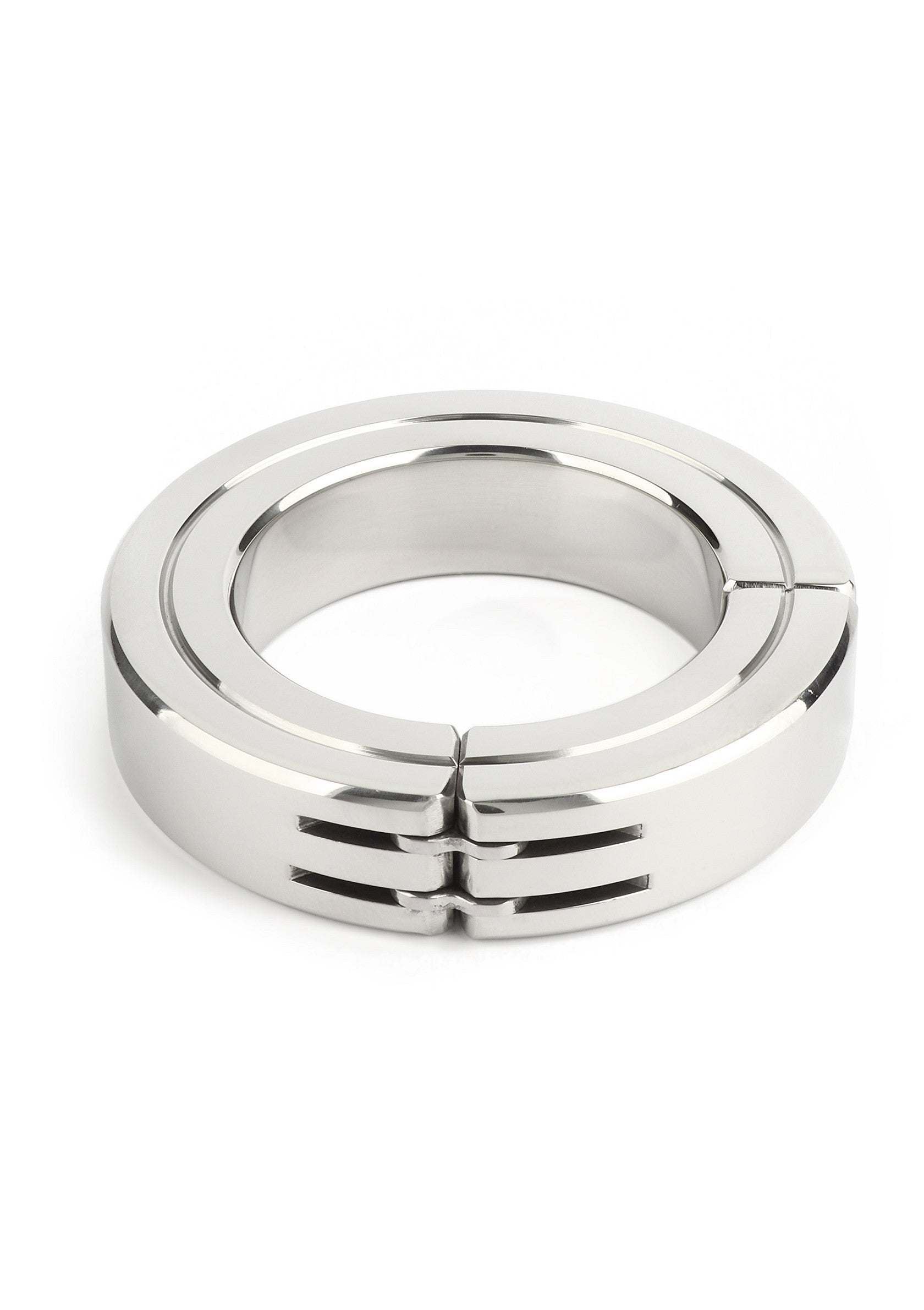 38192 mr steel hinged magnetic cockring 50mm