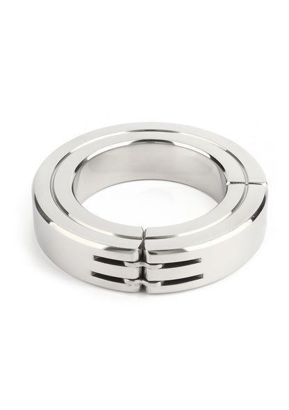 38192 mr steel hinged magnetic cockring 50mm