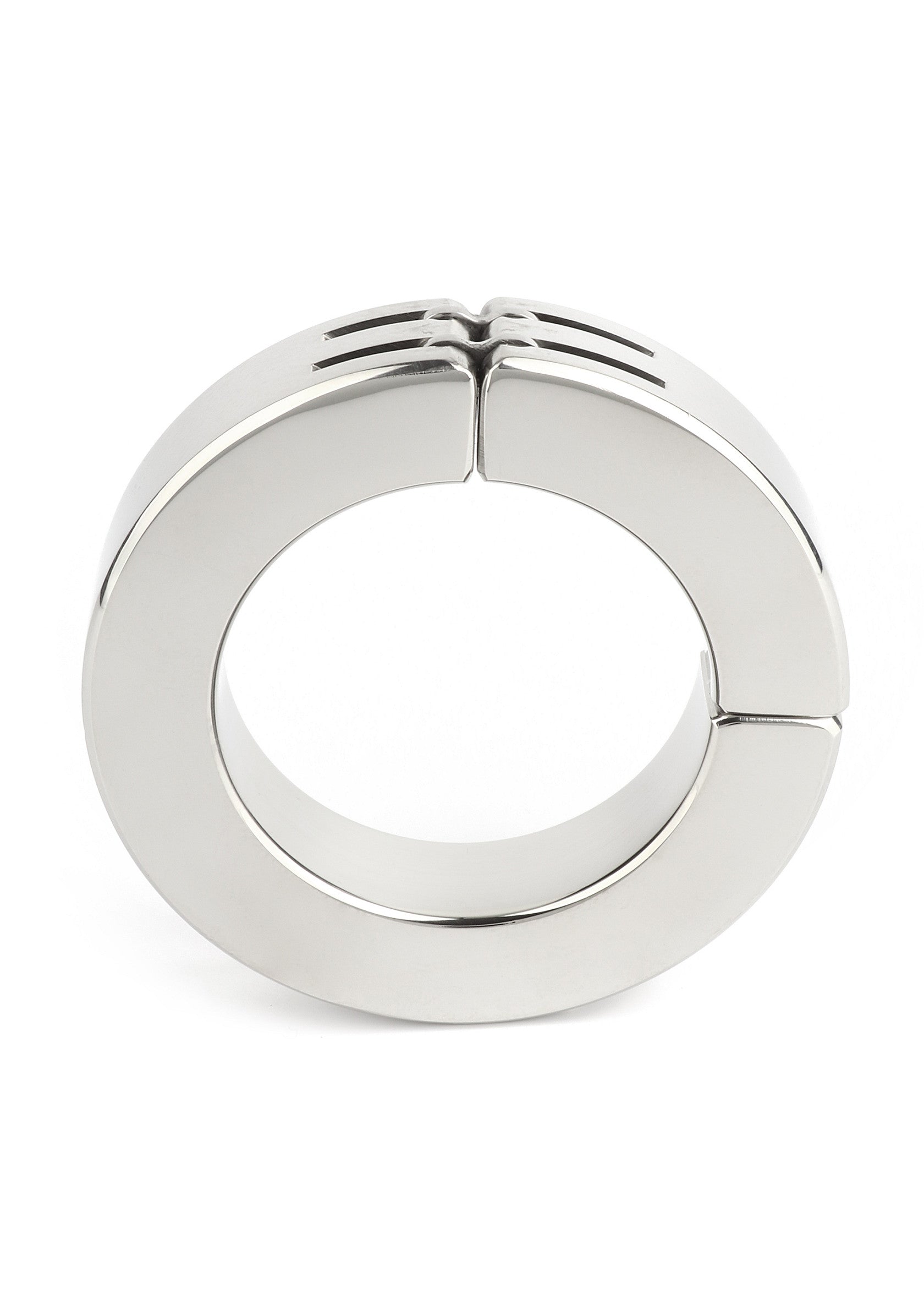 38192 mr steel hinged magnetic cockring 50mm