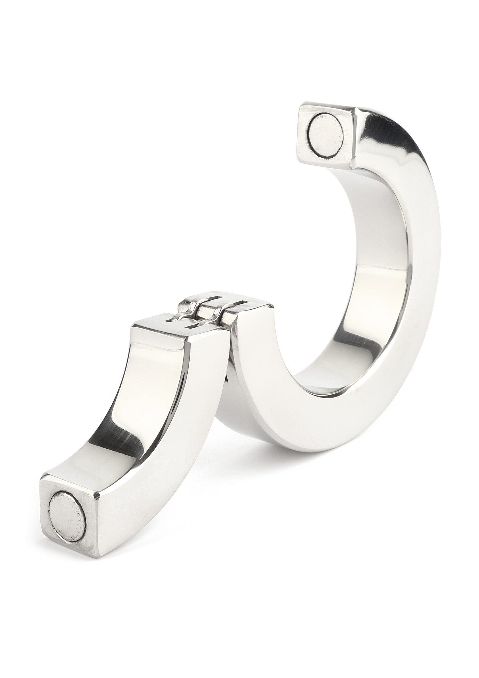 38192 mr steel hinged magnetic cockring 50mm