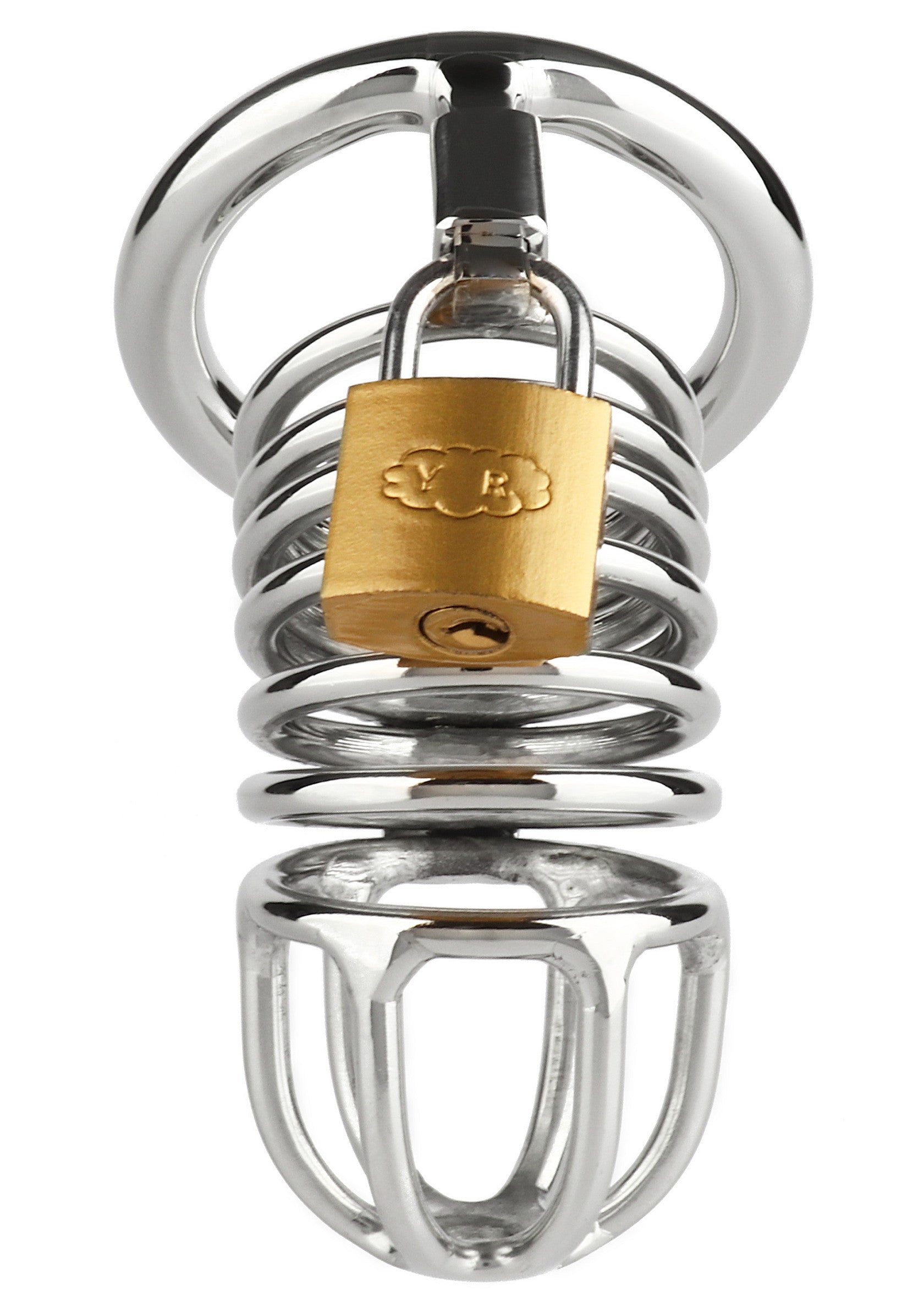 38345 mr steel ring master chastity device