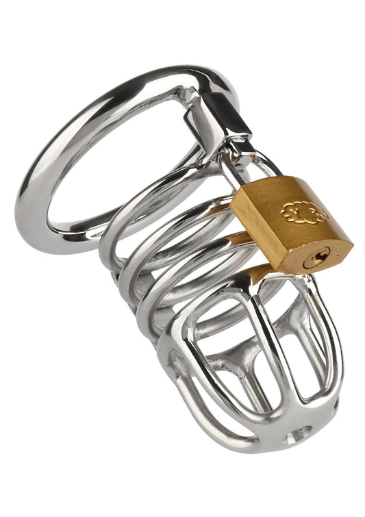 38346 mr steel master chastity cock cage