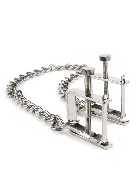 38405 mr steel press nipple clamps with chain