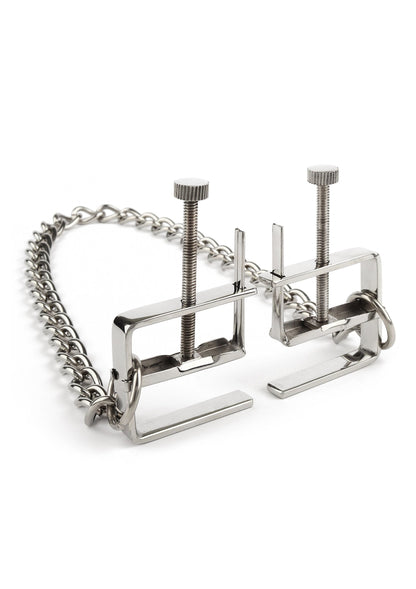 38405 mr steel press nipple clamps with chain