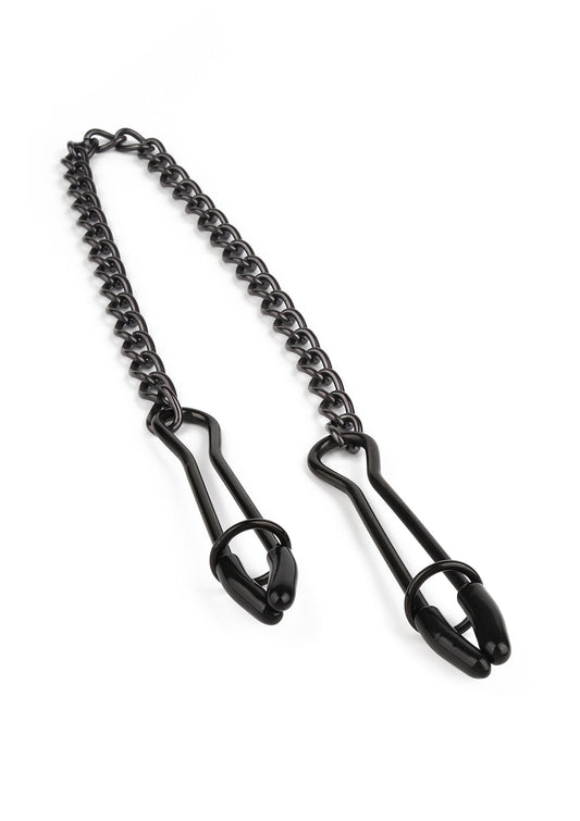 38407 mr steel tweezer nipple clamps black