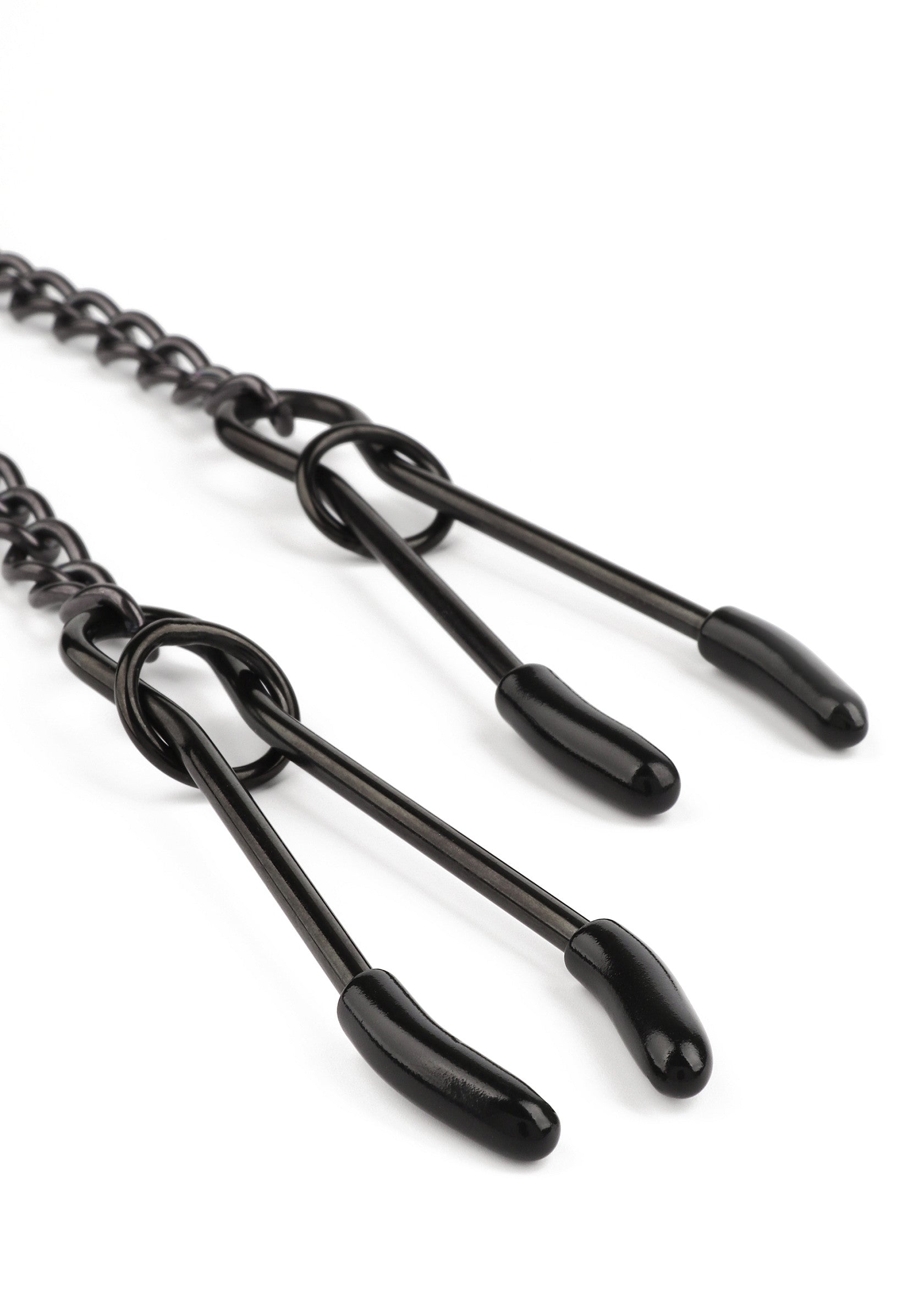 38407 mr steel tweezer nipple clamps black