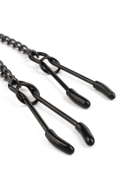 38407 mr steel tweezer nipple clamps black