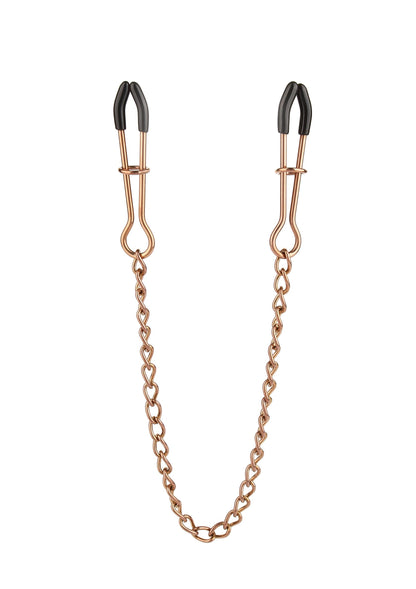 38408 mr steel tweezer nipple clamps gold
