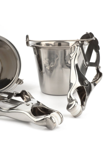 38420 mr steel nipple clamps with buckets