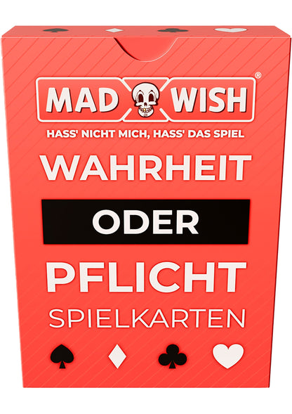 38600 mad party games madwish playing cards 24 pcs