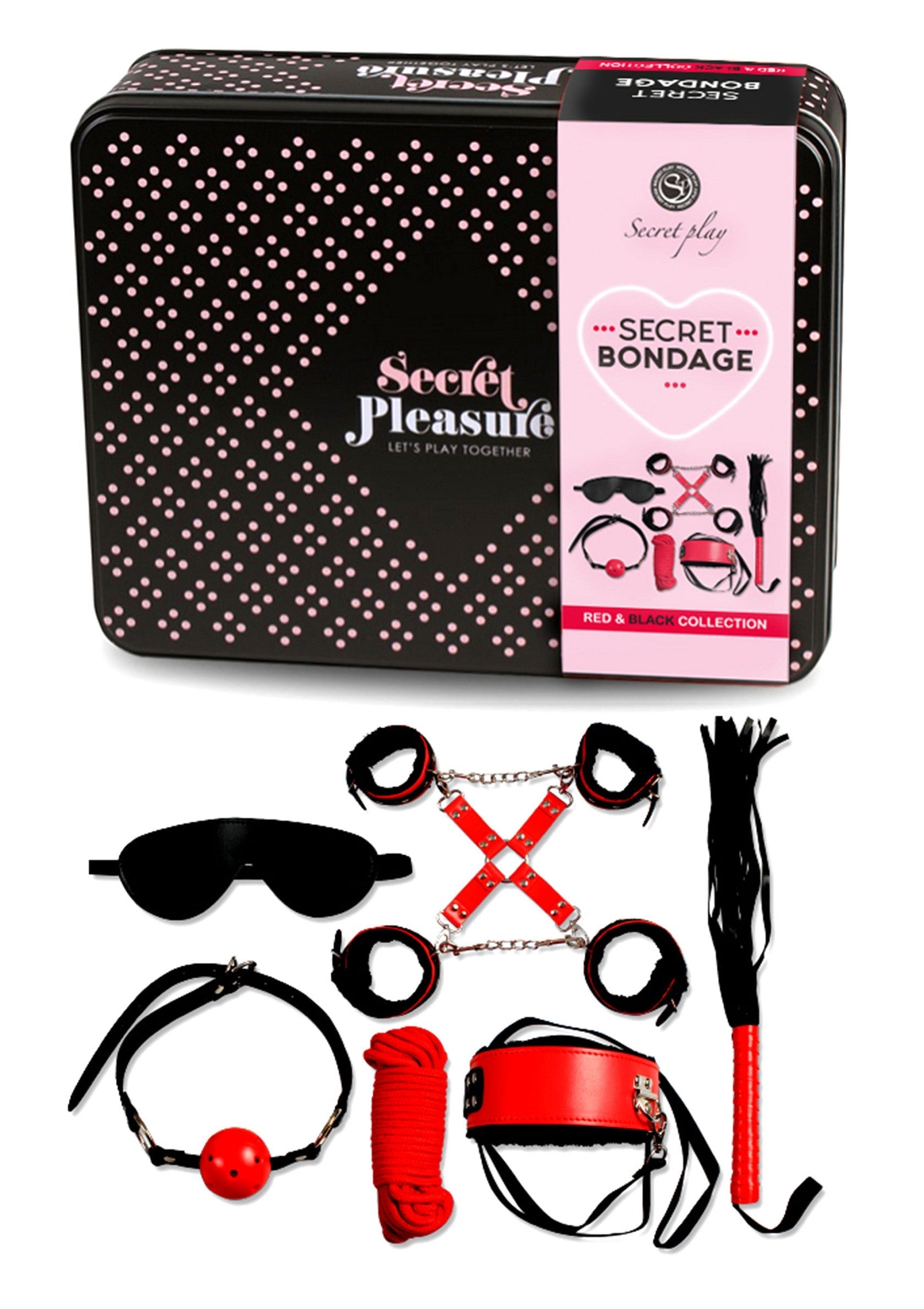 44301 secret play bondage kit two colours